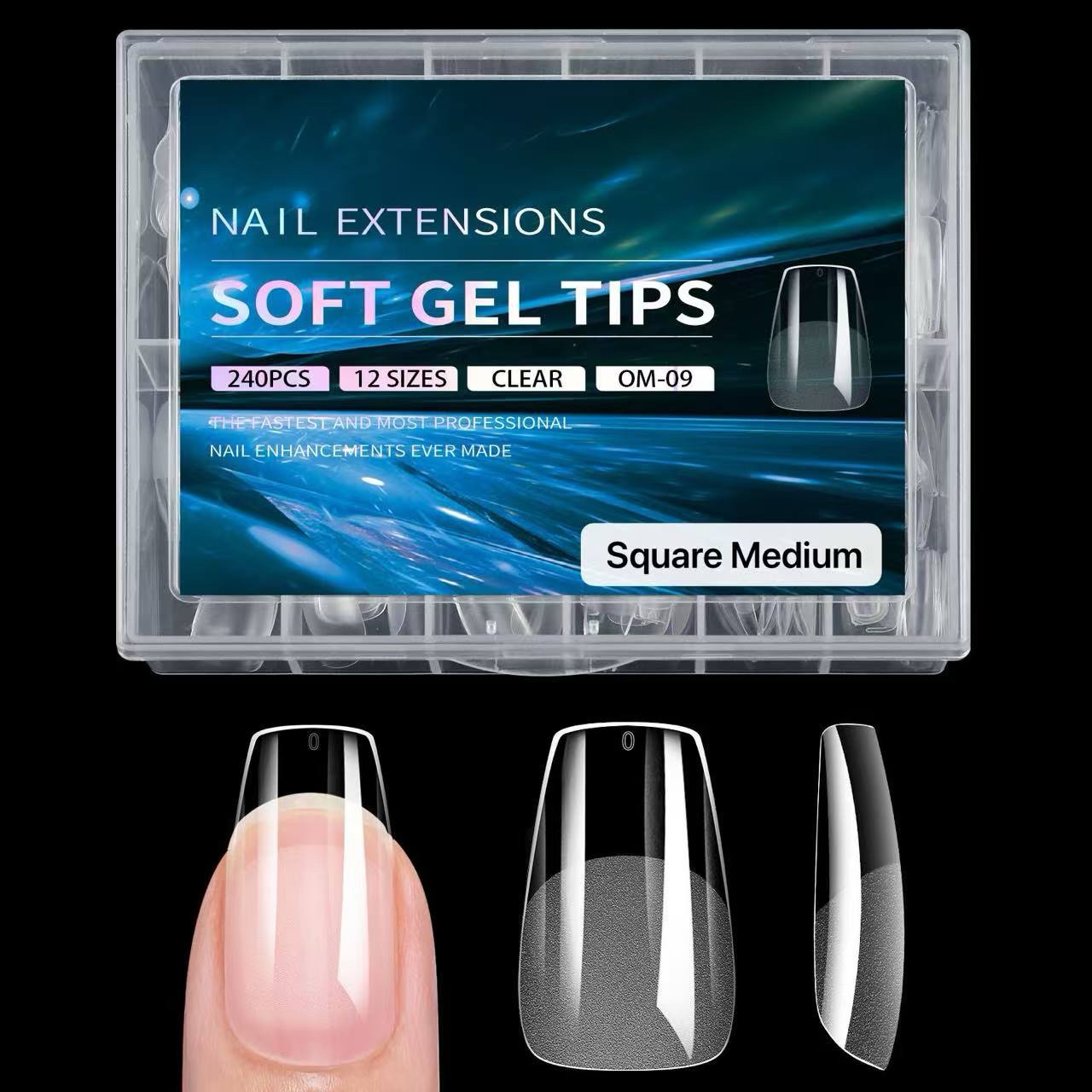 Tips Soft Gel Square Medium 240pcs