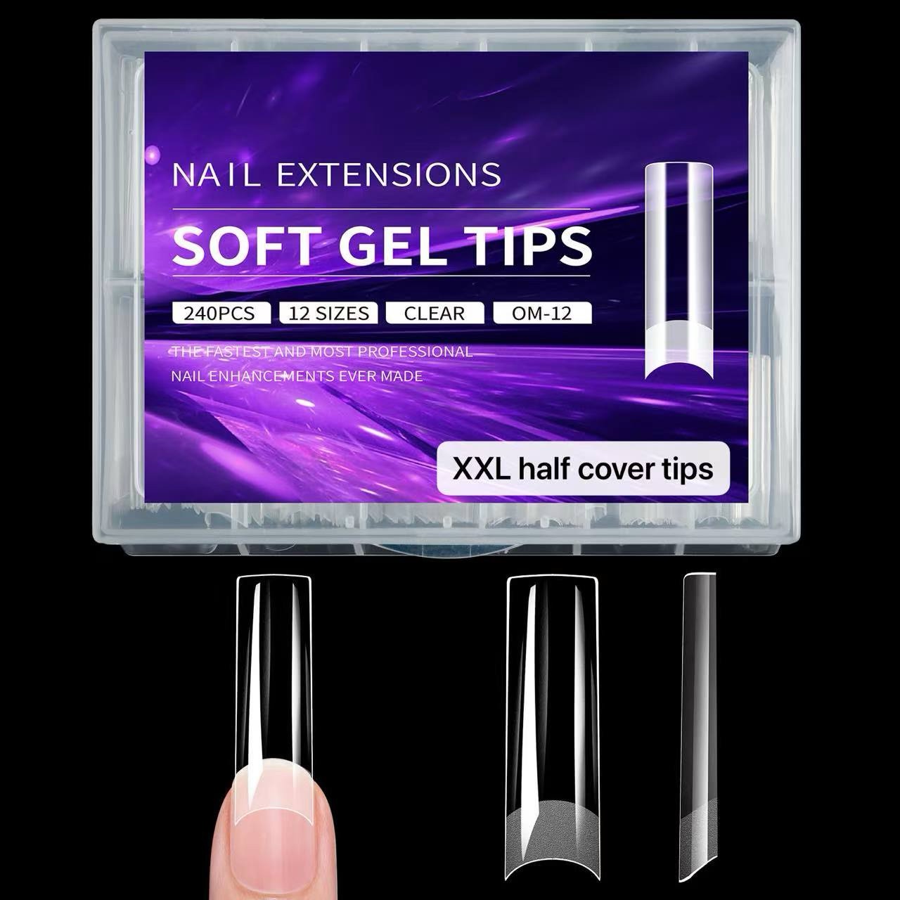 Tips Soft Gel Half Cover XXL 240pcs