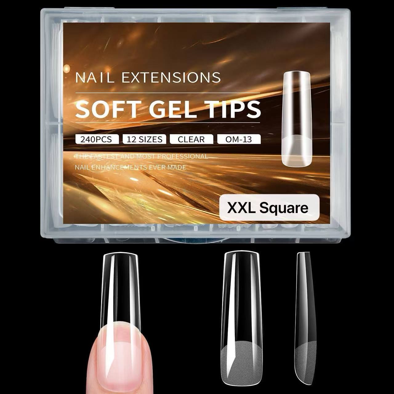 Tips Soft Gel Square XXL 240pcs