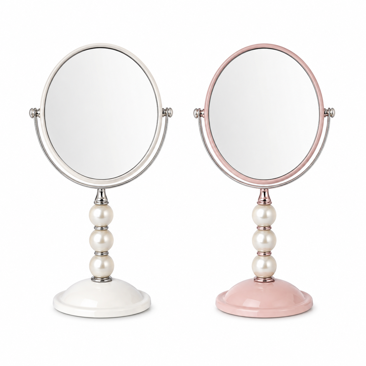 Espejo De Mesa Ovalado Con Strass