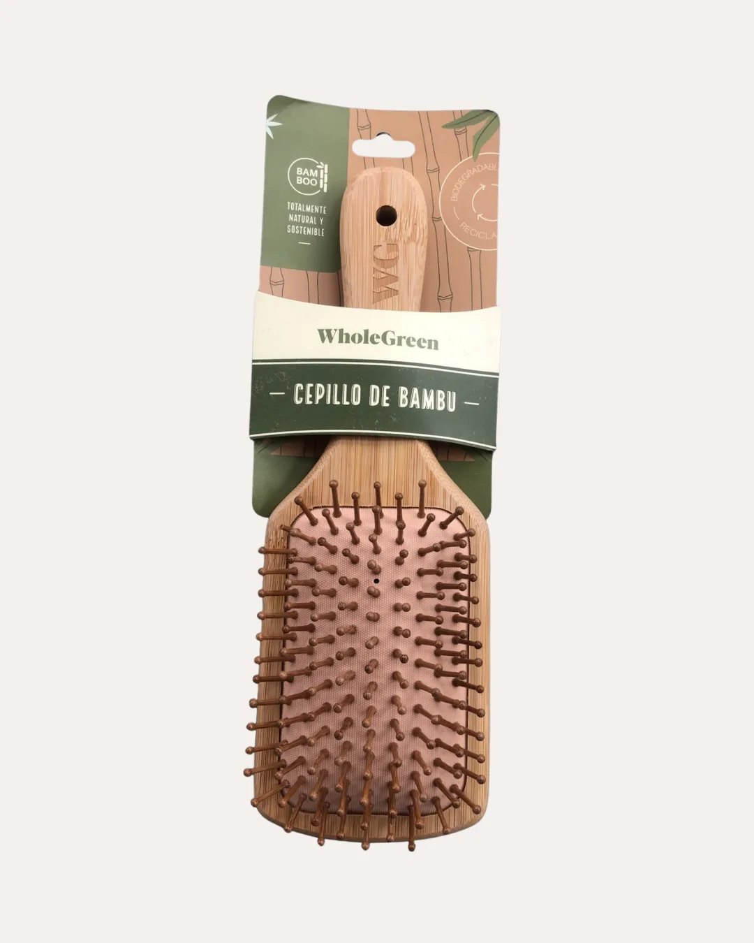 CEPILLO DE BAMBU RECTANGULAR