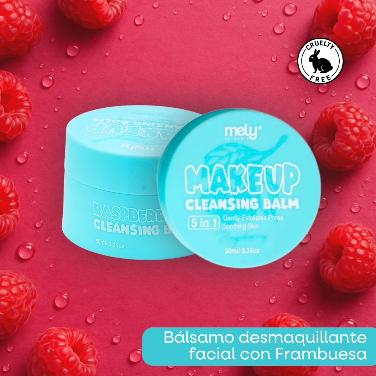DESMAQUILLANTE FACIAL EN BÁLSAMO DE ARÁNDANOS MELY