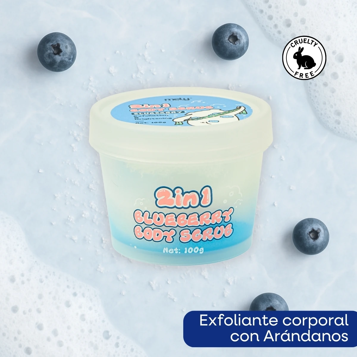 EXFOLIANTE CORPORAL 2-EN-1 DE ARÁNDANOS MELY