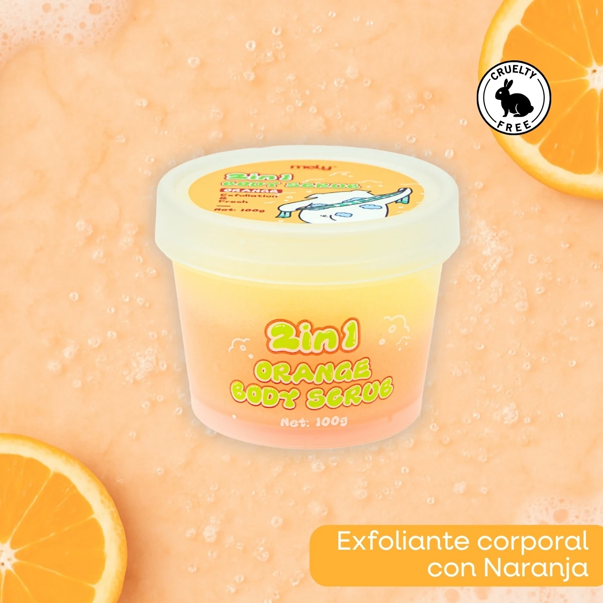 EXFOLIANTE CORPORAL 2-EN-1 DE NARANJA MELY