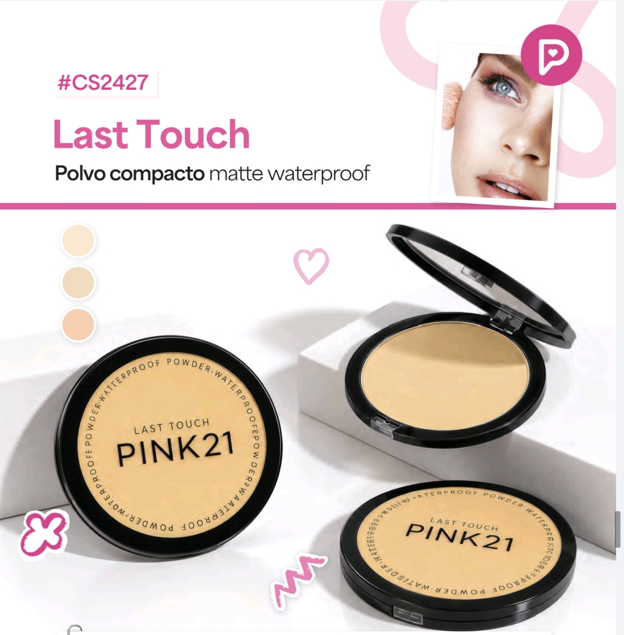 POLVO COMPACTO  SURTIDO  PINK 21