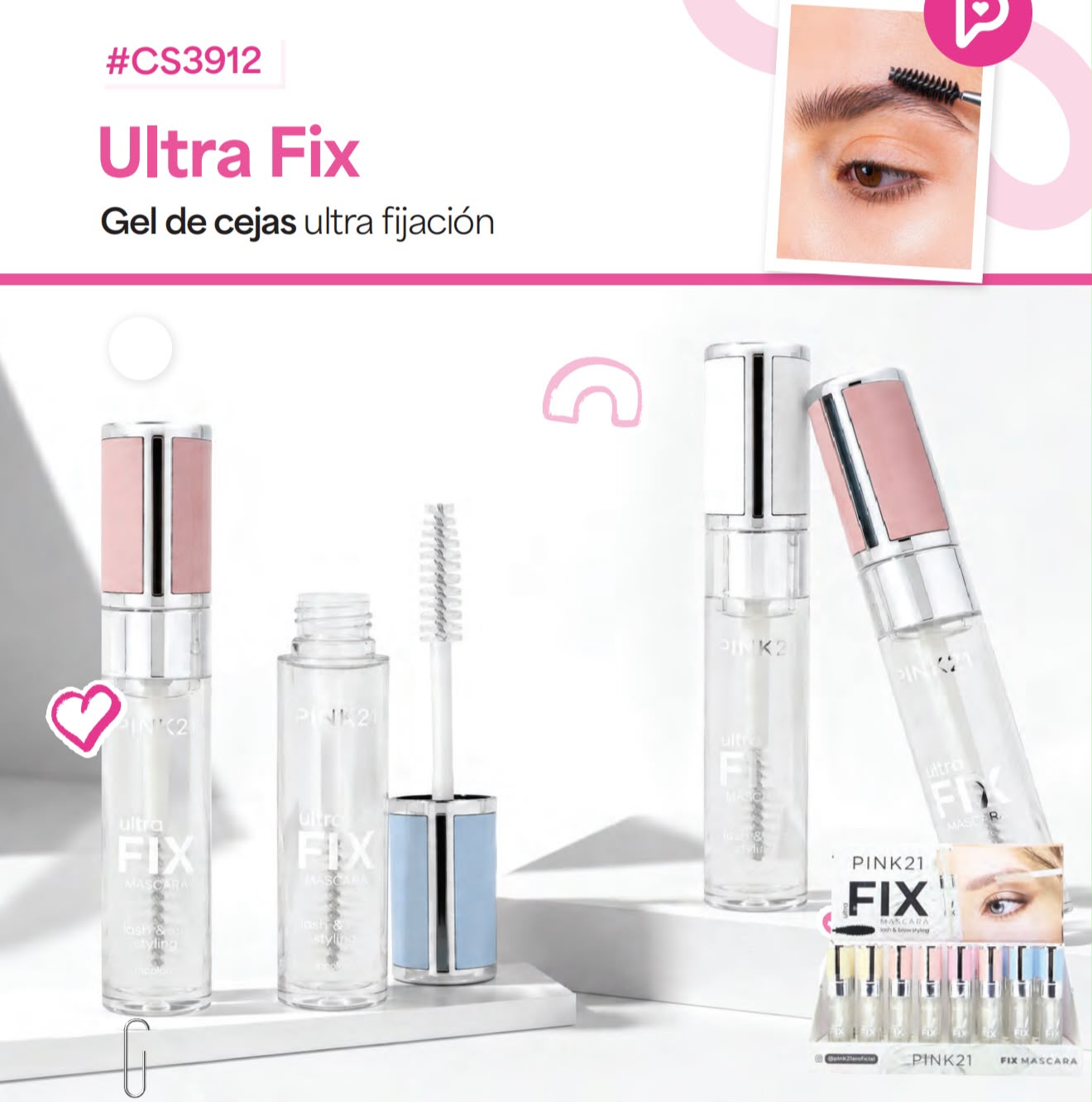 GEL DE CEJA ROSA ULTRA FIX