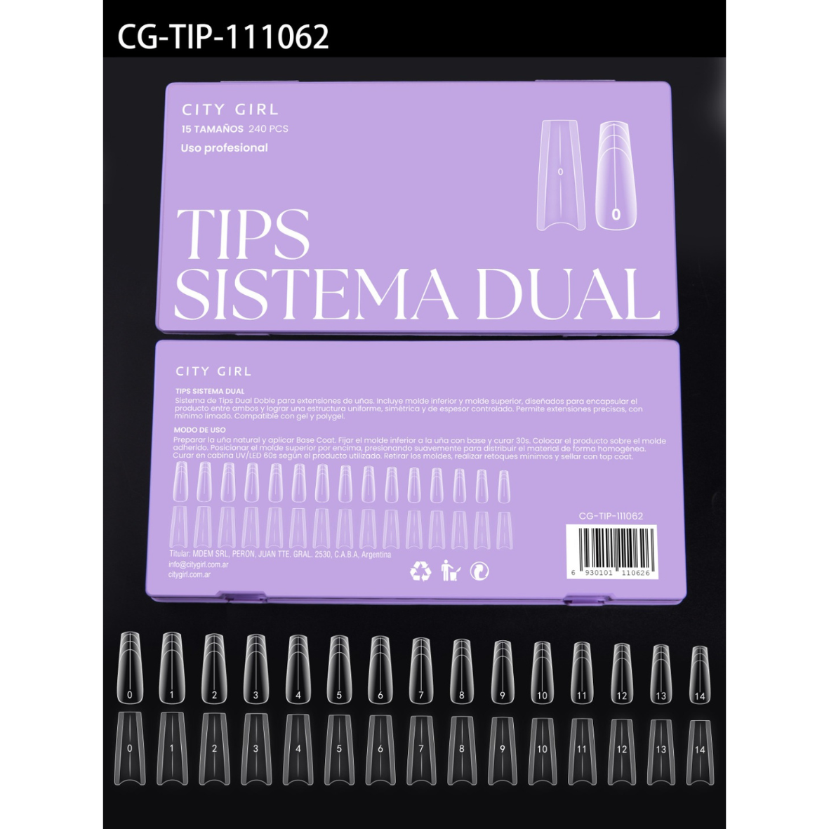 TIPS SISTEMA DUAL  SANDWICH CITY GIRL – 240PCS