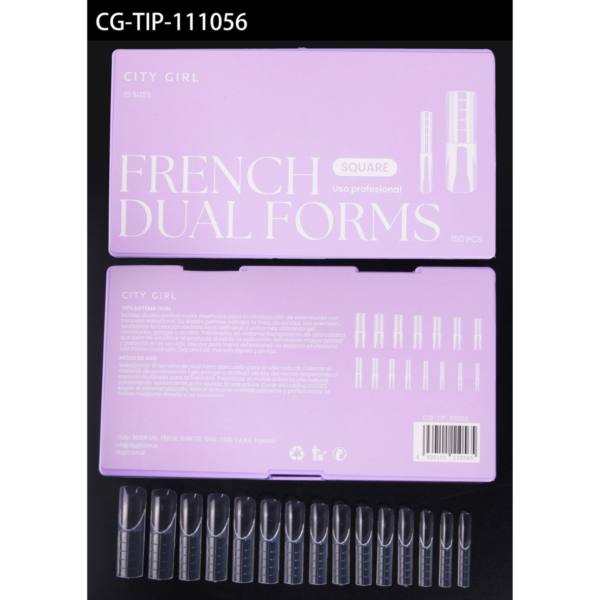 FRENCH DUAL SANDWICH FORMS SQUARE CITY GIRL – 150PCS