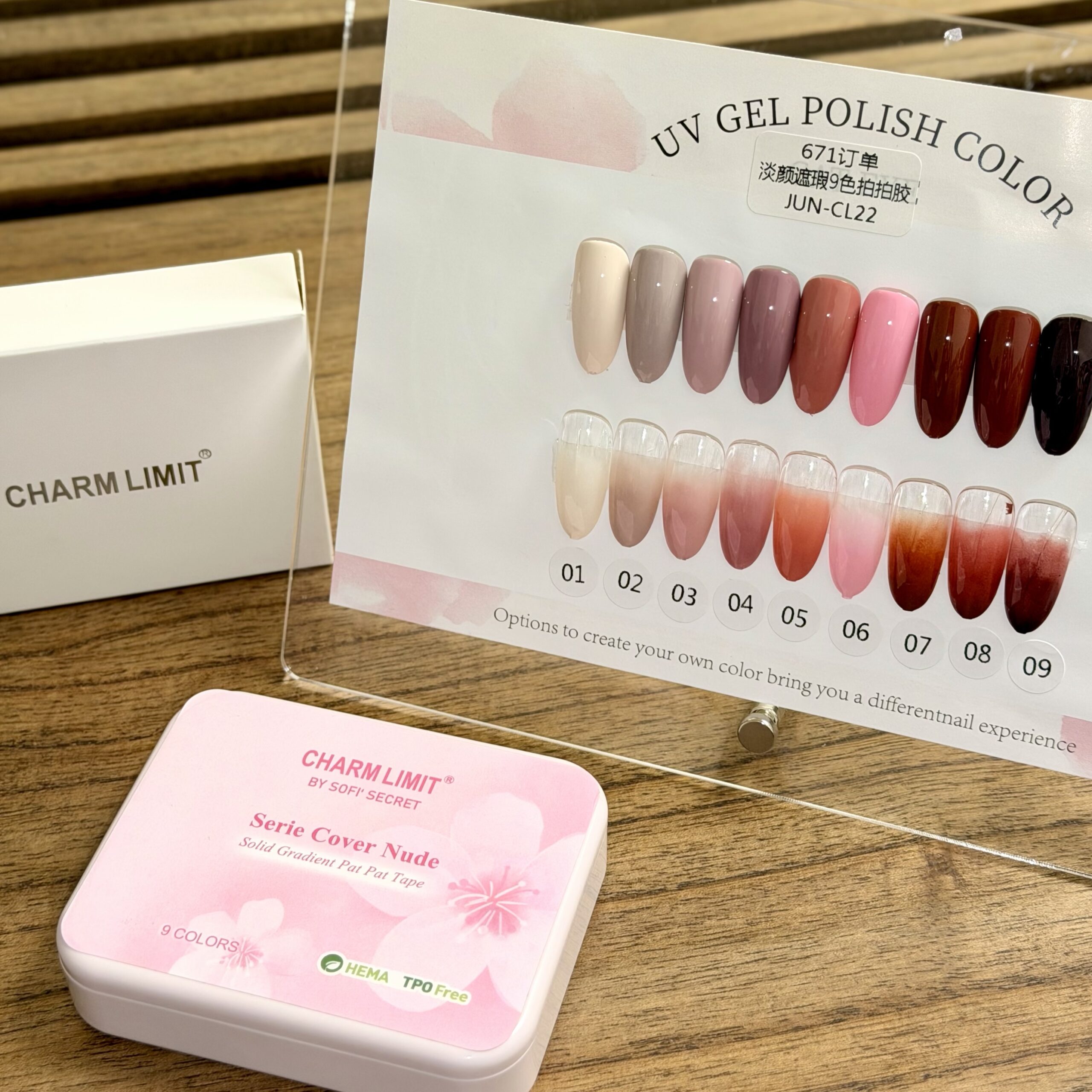 PALETA 9 COLORES PAT PAT GEL SOLIDO UV SERIE COVER NUDE
