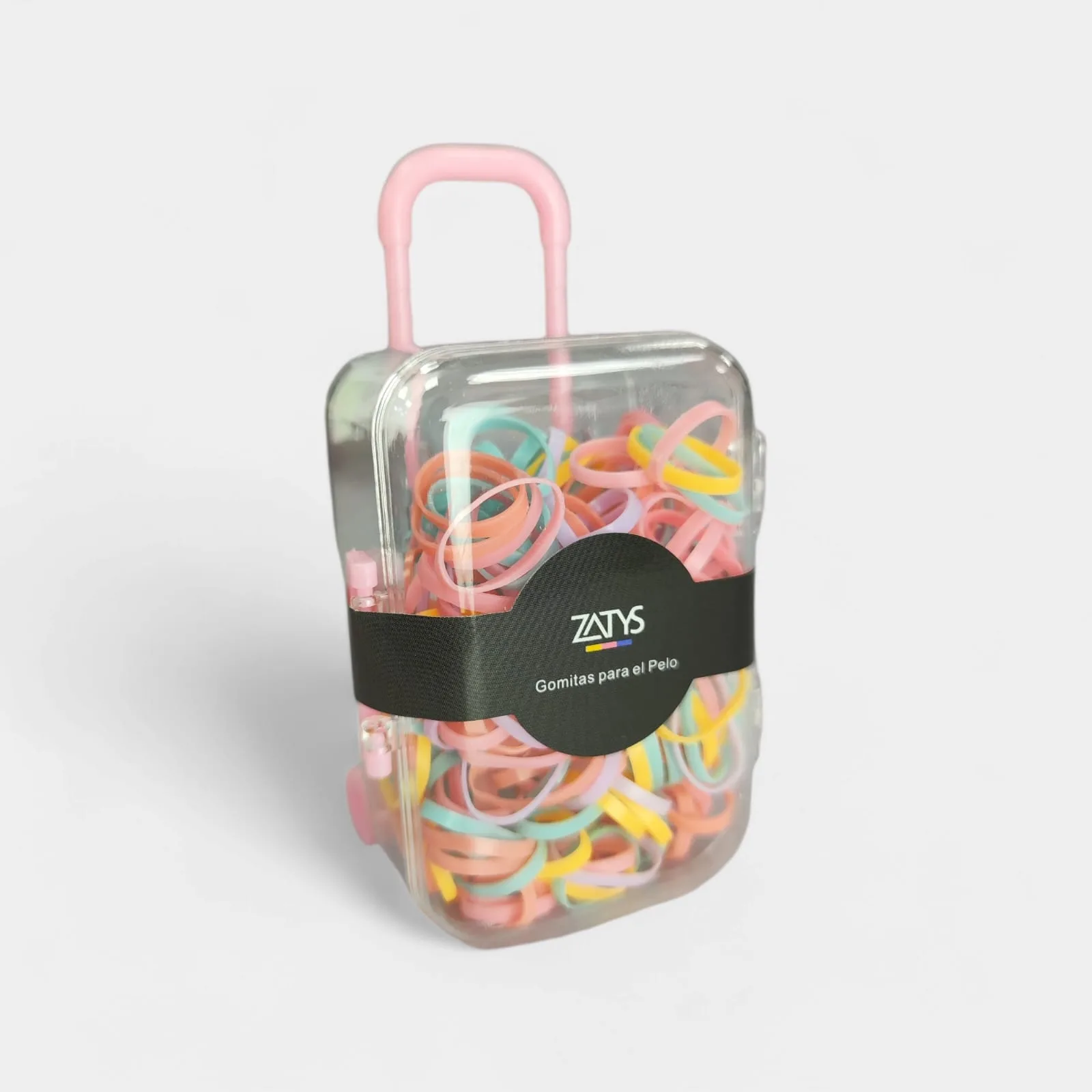 GOMITAS PARA TRENZAS COLOR PASTEL 200pcs ZATYS