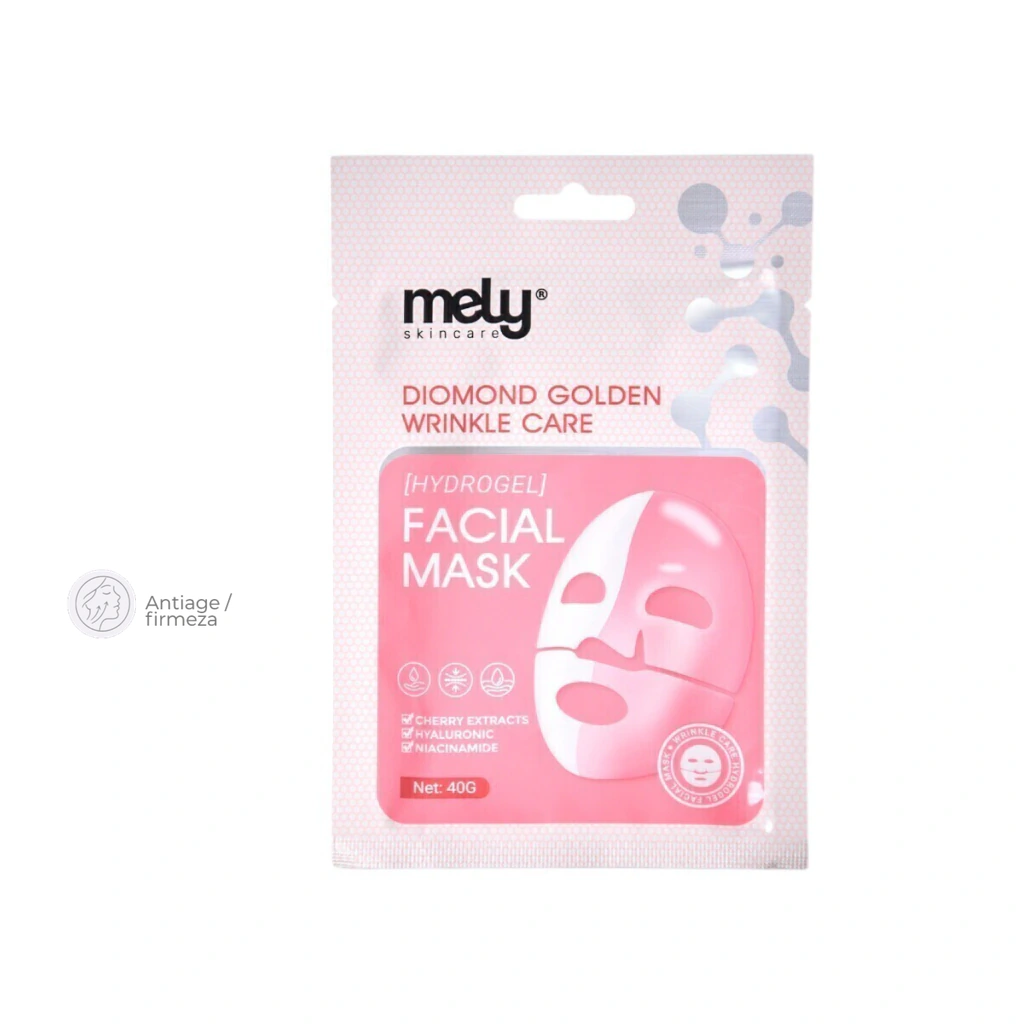 Mascarilla Facial De Hidrogel Diamond Golden- Mely