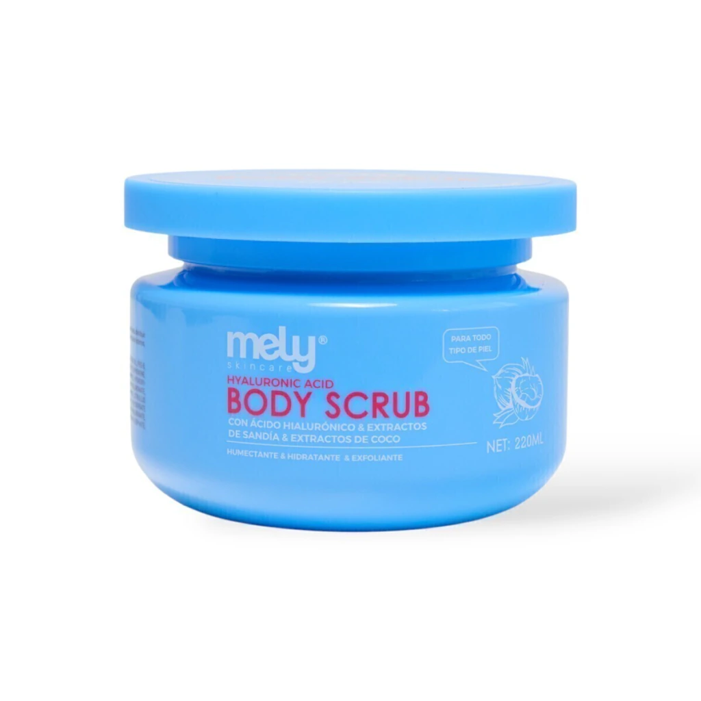 Exfoliante Corporal Con Acido Hialironico 220ml- Mely