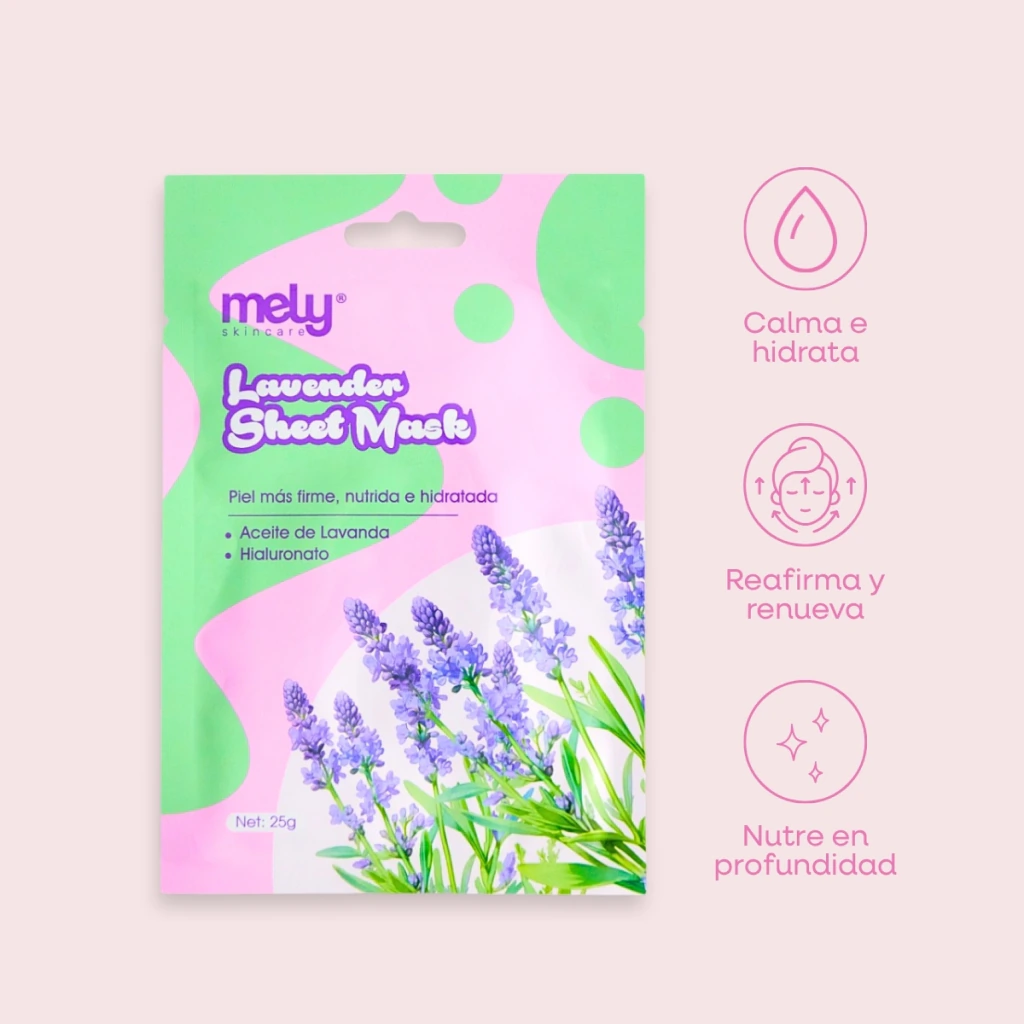 Mascarilla Facial Reafirmante De Lavanda- Mely