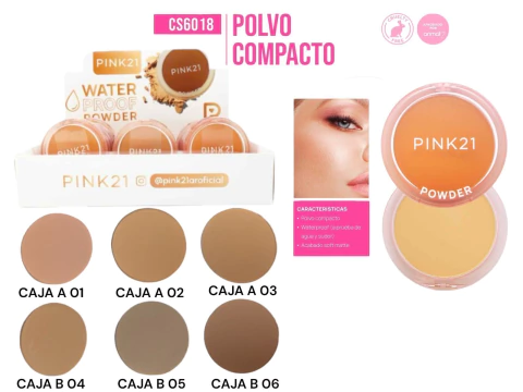 POLVO COMPACTO  SURTIDO PINK 21
