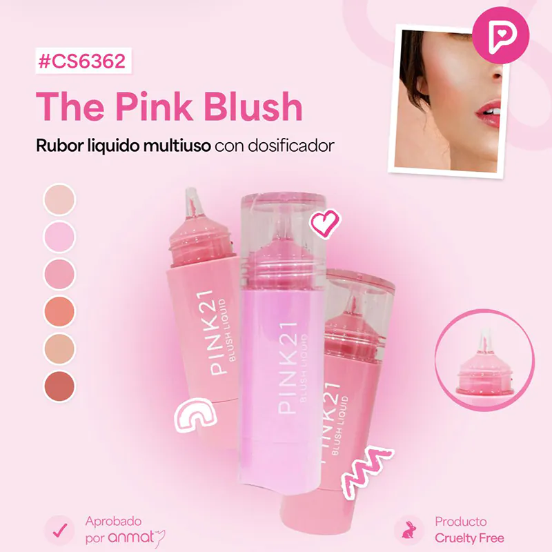 RUBOR LIQUIDO SURTIDO PINK 21