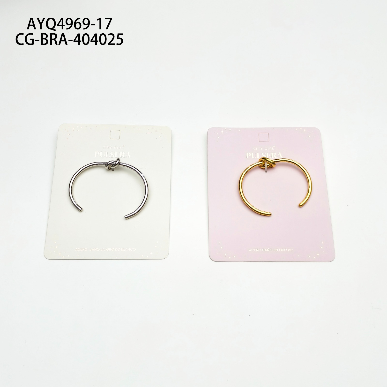 Pulsera De Acero Banado En Oro KC- City Girl