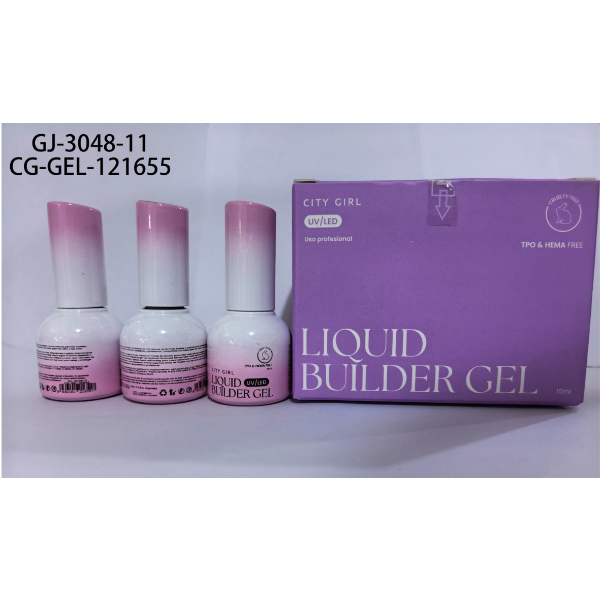 GEL DE CONSTRUCCION LIQUIDO UV/LED CITY GIRL – 10ML