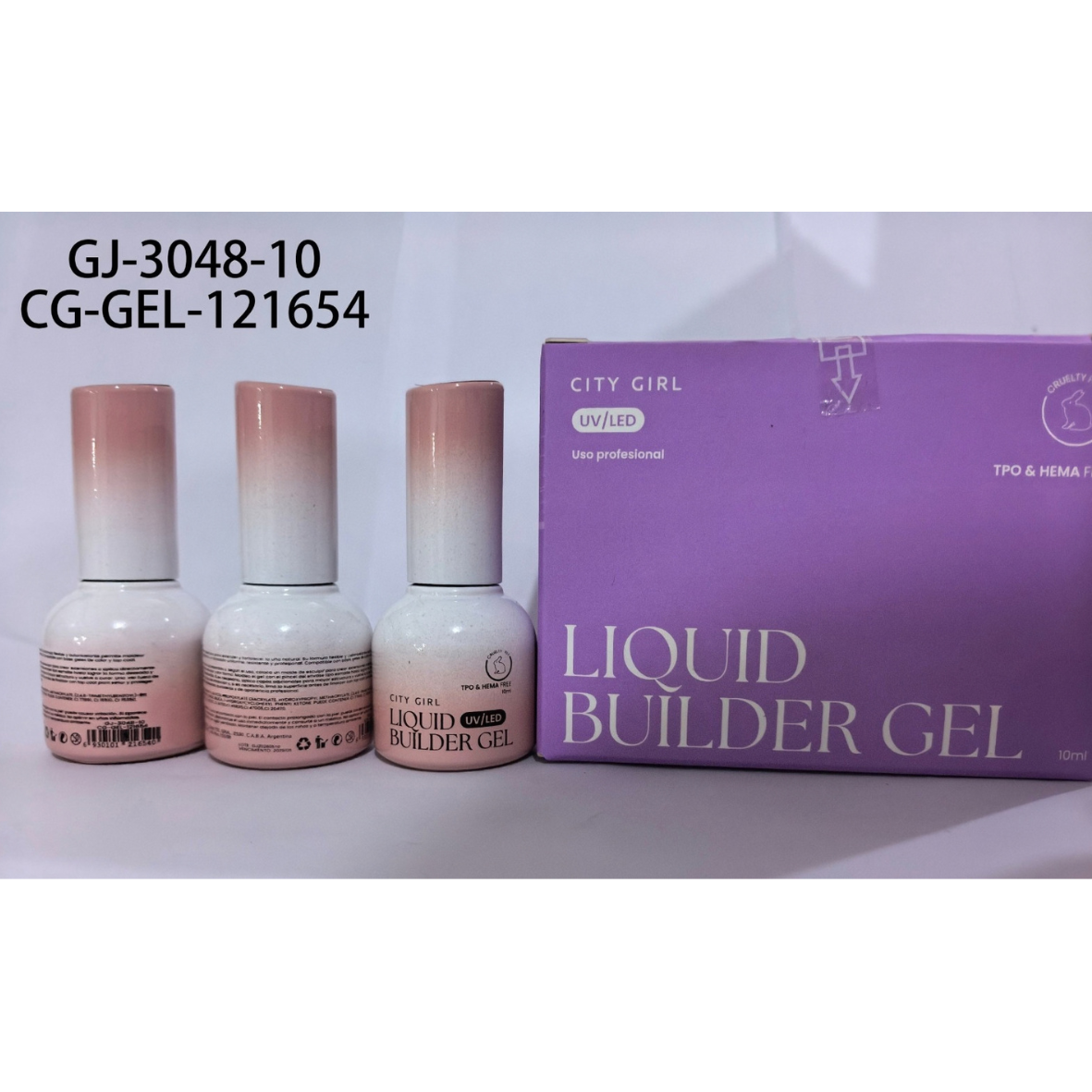 GEL DE CONSTRUCCION LIQUIDO UV/LED CITY GIRL – 10ML
