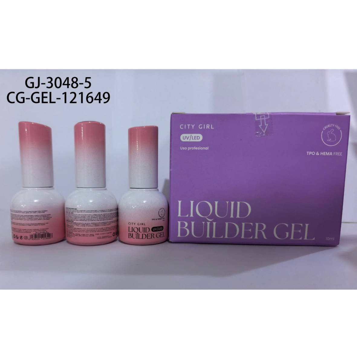 GEL DE CONSTRUCCION LIQUIDO UV/LED CITY GIRL – 10ML