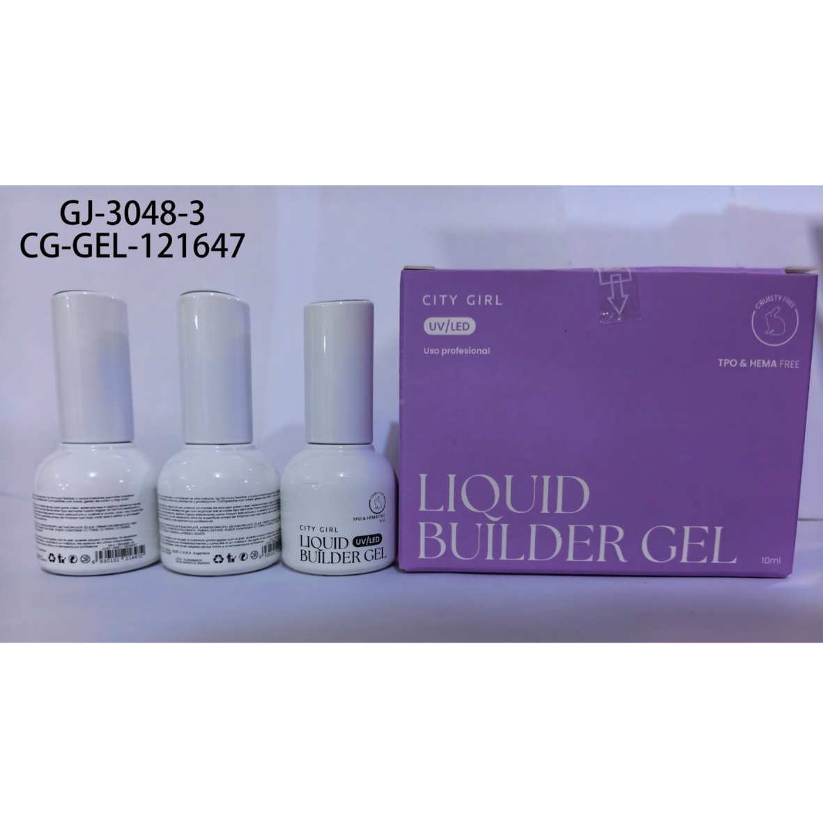 GEL DE CONSTRUCCION LIQUIDO UV/LED CITY GIRL – 10ML