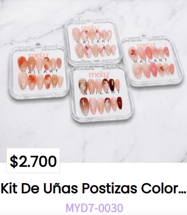 Kit De Unas Postizas- Mely